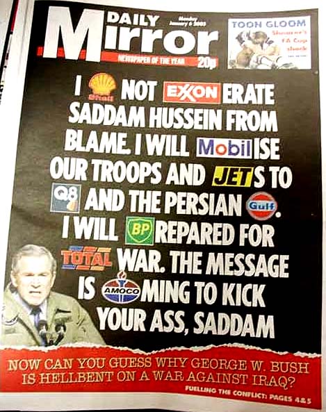 humor bush razones guerra irak